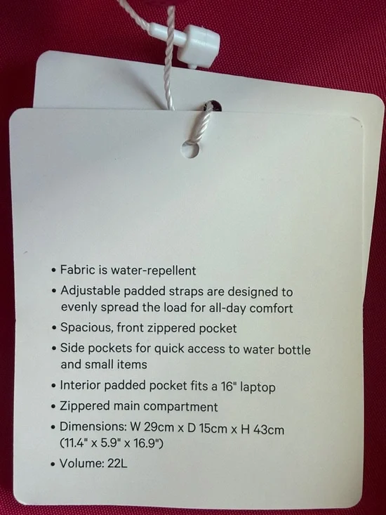 🆕 LULULEMON Everywhere Backpack 22L Calypso Pink/Sheer Oak NWT - Picture 15 of 16